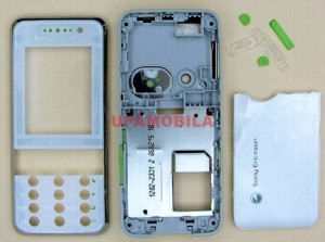 Сменная панель для SonyEricsson K660/K660i бело-зеленый