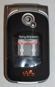 Сменная панель для SonyEricsson W300 серебро-черный