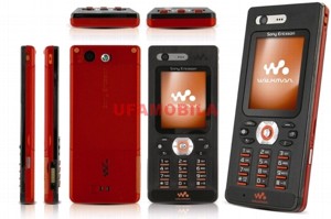Сменная панель для SonyEricsson W880/W880i черно-красный