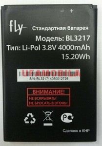 Аккумулятор Fly IQ4502/Quad ERA Energy 1/BL3217