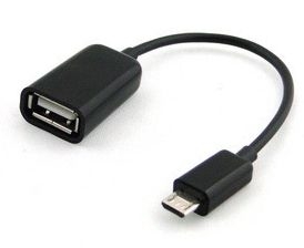 Кабель OTG microUSB - USB (мама)