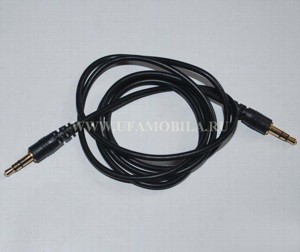 Кабель удлинитель 3,5 mm (папа) -3,5 mm (папа) 1м AUX